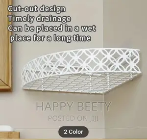 *Heavy Duty Corner Self-Adhesive Bathroom Rack