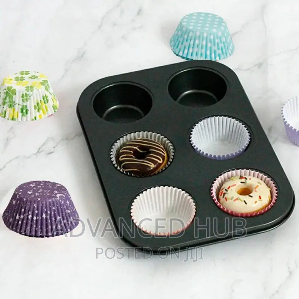 6holes Nonstick Cup Cake Tray