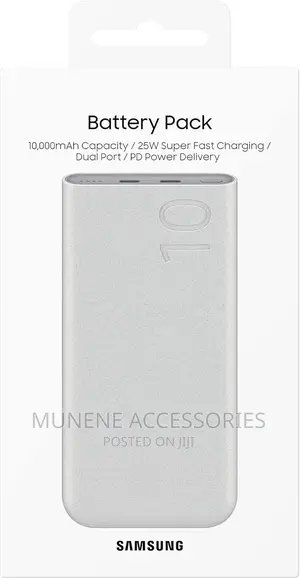 Galaxy 10000mah Power Bank 25w Pd Fast Charging Battery Pack
