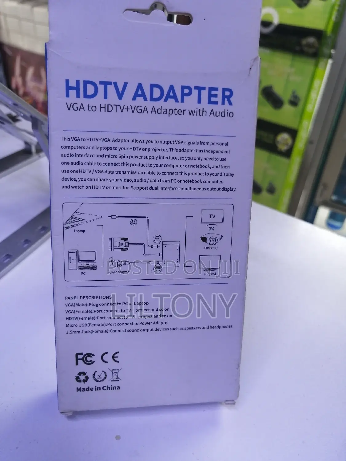 Vga to Hdmi +Vga Adapter