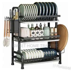3-Tier High Quality Carbon Steel Dish Rack