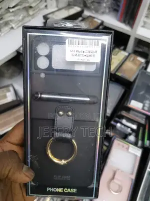 Samsung Galaxy Z Flip 3 Cover With Ring Stand Pen Holder, Fo