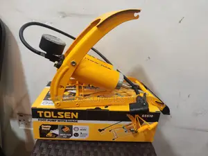 Foot Pump Tolsen Bike Pump + Gauge 80psi 2 Barrel Tire Ball Pressure