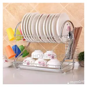 2 Tier Dish Rack Stainless Steel,