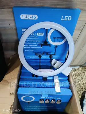 High Power Led 18 Inches Ringlight With Stand and Microphone