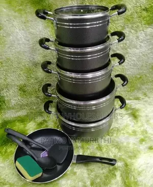 Cookware TC Nonstick 14pcs With Free Silicone Cooking Spoon