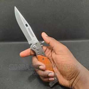 Foldable Pocket Knife Ak-47s CCCP Automatic Pen Pouch Steel
