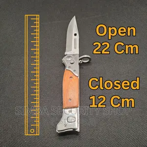 Foldable Pocket Knife Ak-47s CCCP Automatic Pen Pouch Steel