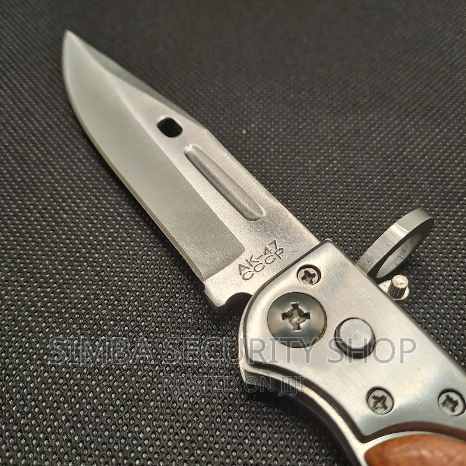 Foldable Pocket Knife Ak-47s CCCP Automatic Pen Pouch Steel