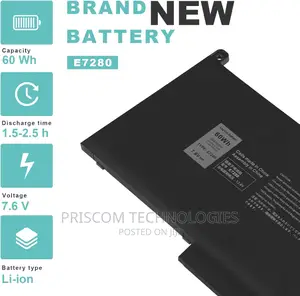 Dell 7280 2X39G Dm3wc 0dm3wc Kg7vf 451-Bbye 453-BBCF Battery