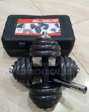 Quality 30kg Cast Iron Dumbbell Set