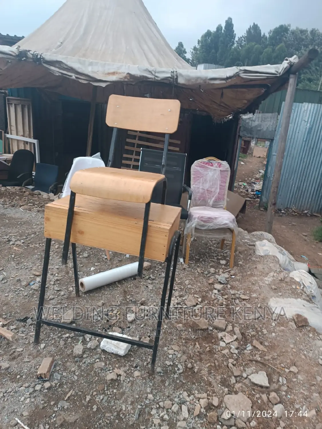 School Lockers and Chairs