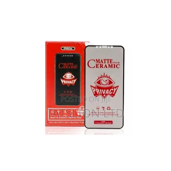 9D Privacy Ceramic Matte Screen Protector for iPhone 15 Pro