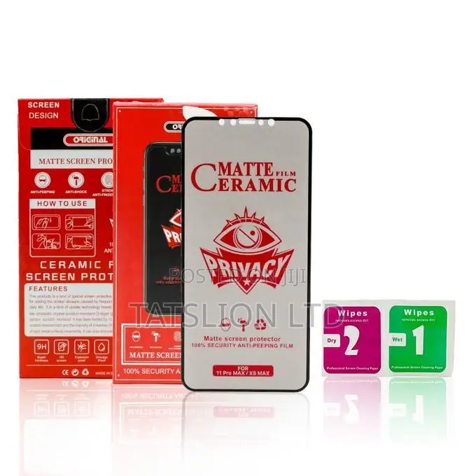 9D Privacy Ceramic Matte Screen Protector for iPhone 15 Pro