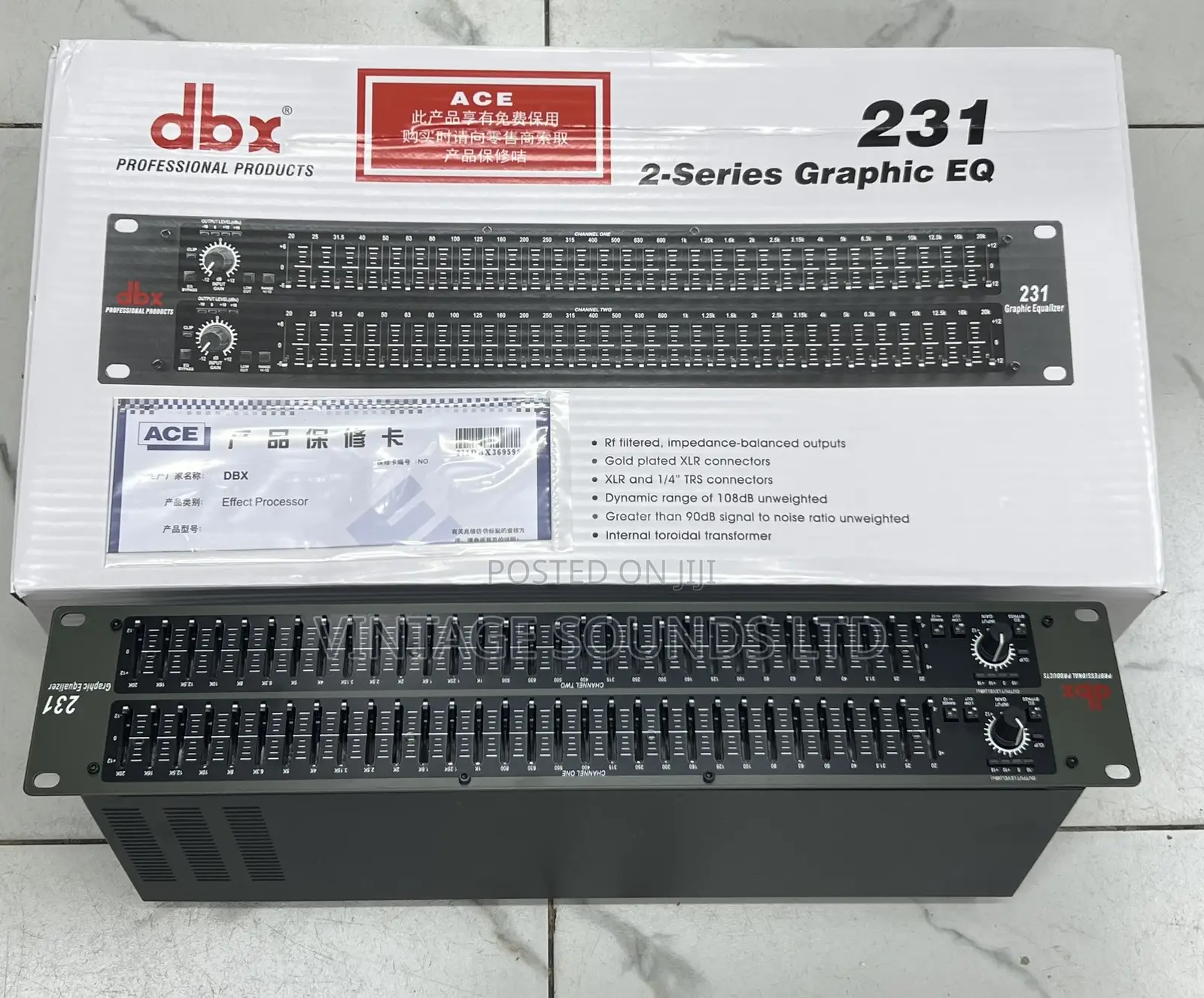DBX Graphic Equalizer / 2 Series Graphics Equalizer