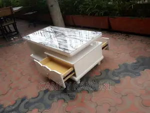 Marble Coffee Table With Spacious Drawers