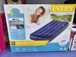 4 by 6 Intex Inflatable Mattress Plus Free -Electric Pump