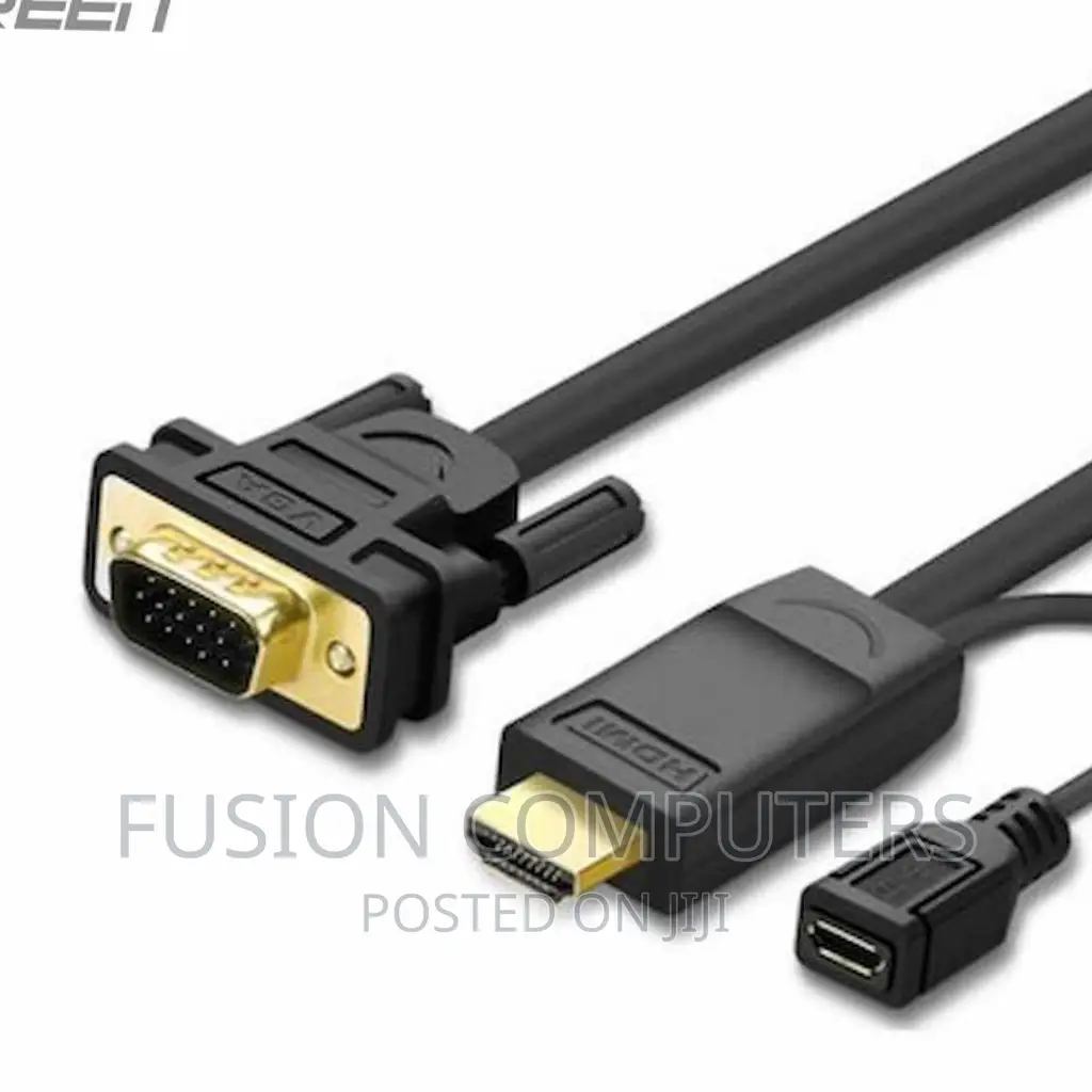 Ugreen MM101-30449 HDMI to VGA Cable (Black)