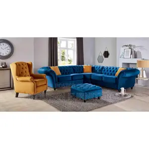 6 Seater Chesterfield Sofa