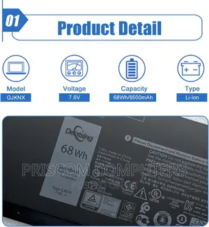 Dell Precision 15 3520 M3530 93FTF GD1JP DY9NT 5YHR4 Battery