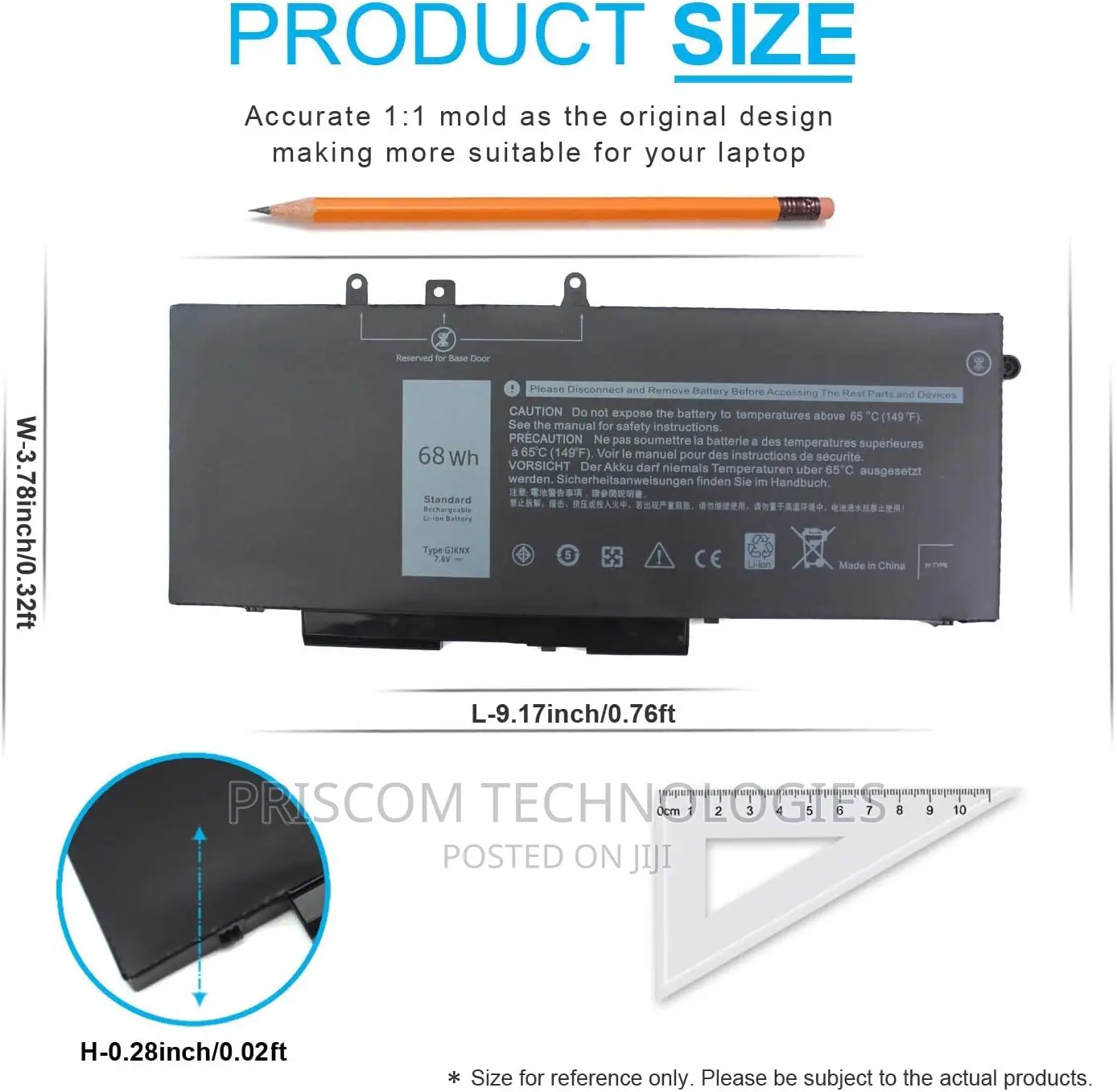 Dell Latitude E5480 E5580 E5490 E5491 E5590 E5591 Battery
