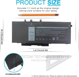 Dell Latitude E5480 E5580 E5490 E5491 E5590 E5591 Battery