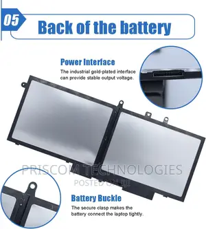 Dell E5480 E5580 E5490 GJKNX 93ftf Gd1jp Dy9nt 5yhr4 Battery