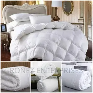 Duvet White Bided Set
