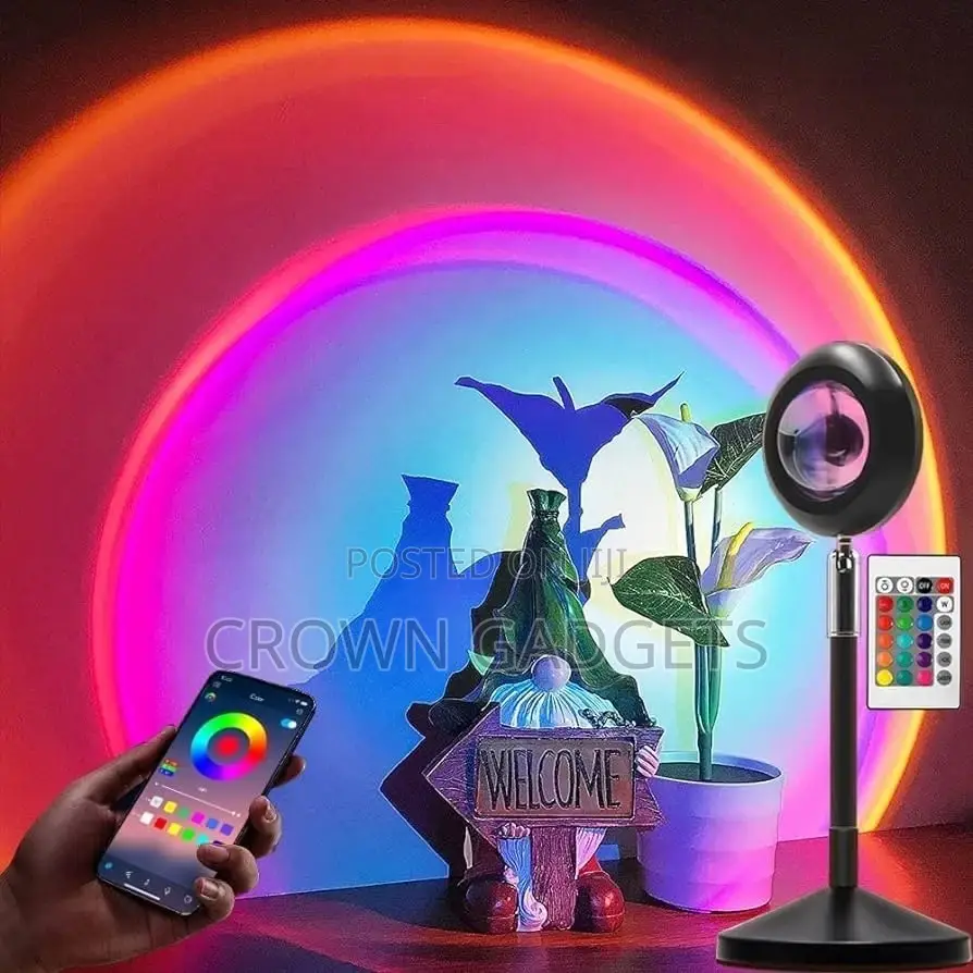 Sunset Projector Led Floor RGB Modern Holiday Night Light