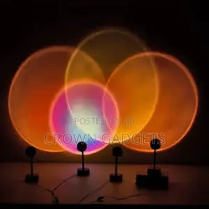 Sunset Table Lamp Rainbow Projection
