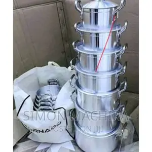 Tornado Stainless Aluminium Cookware Sufuria Set 14pc