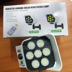 Solar Garden Led Light Motion Sensor Security Dummy Camera.