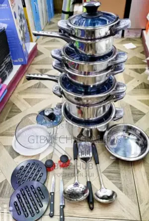 30pcs Marwa Stainless Steel Cookware Set Available