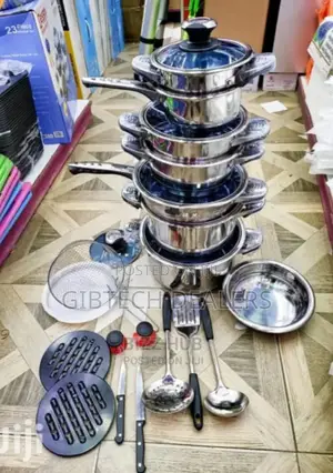 Marwa Stainless Steel Cookware Set 30pcs Available
