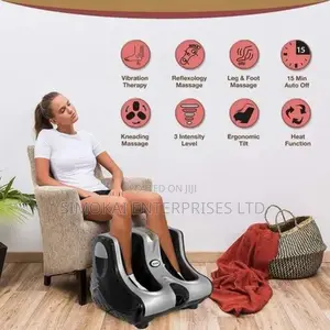 Foot, Calf Leg Massager, Vibration Heat, 3 Massage Levels