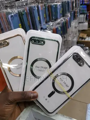 Electroplated Magnetic Strap Len Phone Case for iPhone 7p/8p