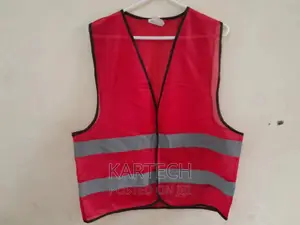 100 GSM Printable Reflective Vest (Red)