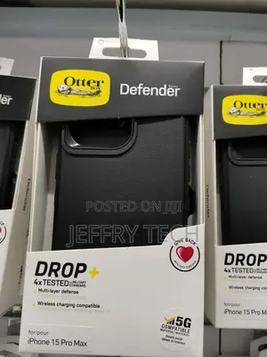 Otterbox - Defender Series Apple iPhone 15 Pro Max - Black