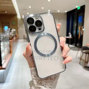 iPhone 12 Pro Max Silicon Magsafe Clear Case With Camera