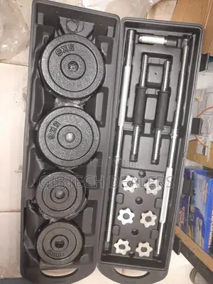 50kg Set Barbell/Dumbbells With Portable Case Available