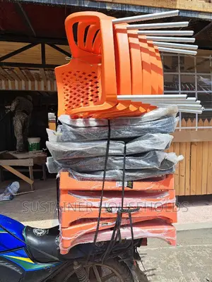 Hotel Plastic Chairs and Table Set