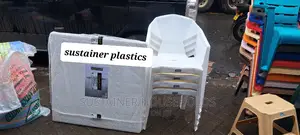 Diamond Plastic Chairs and Plastic Table Set
