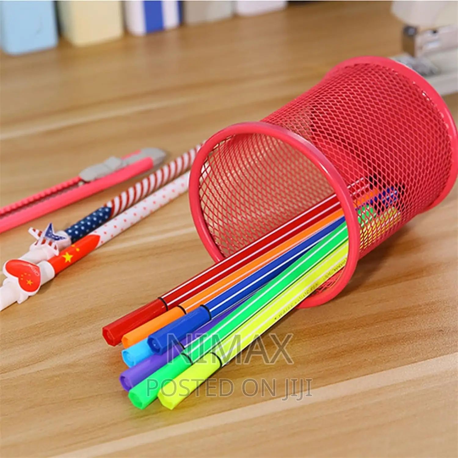 Coloured Mesh Pen Holders