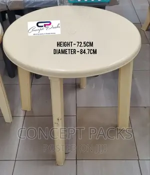 Complast Cream Round Table.
