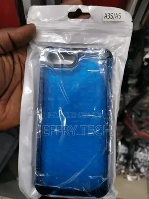 Oppo A3s/A5 Clear Case,Shockproof Rugged Transparent Red