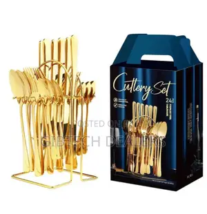 Best Quality Golden 24pcs Cutlery Set