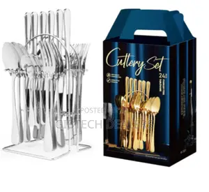 Best Quality 24pcs Silver Cutlery Set