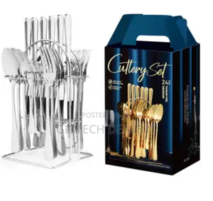 24pcs Silver Cutlery Set Now Available