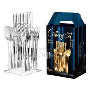 Best Quality 24pcs Cutlery Set Silver