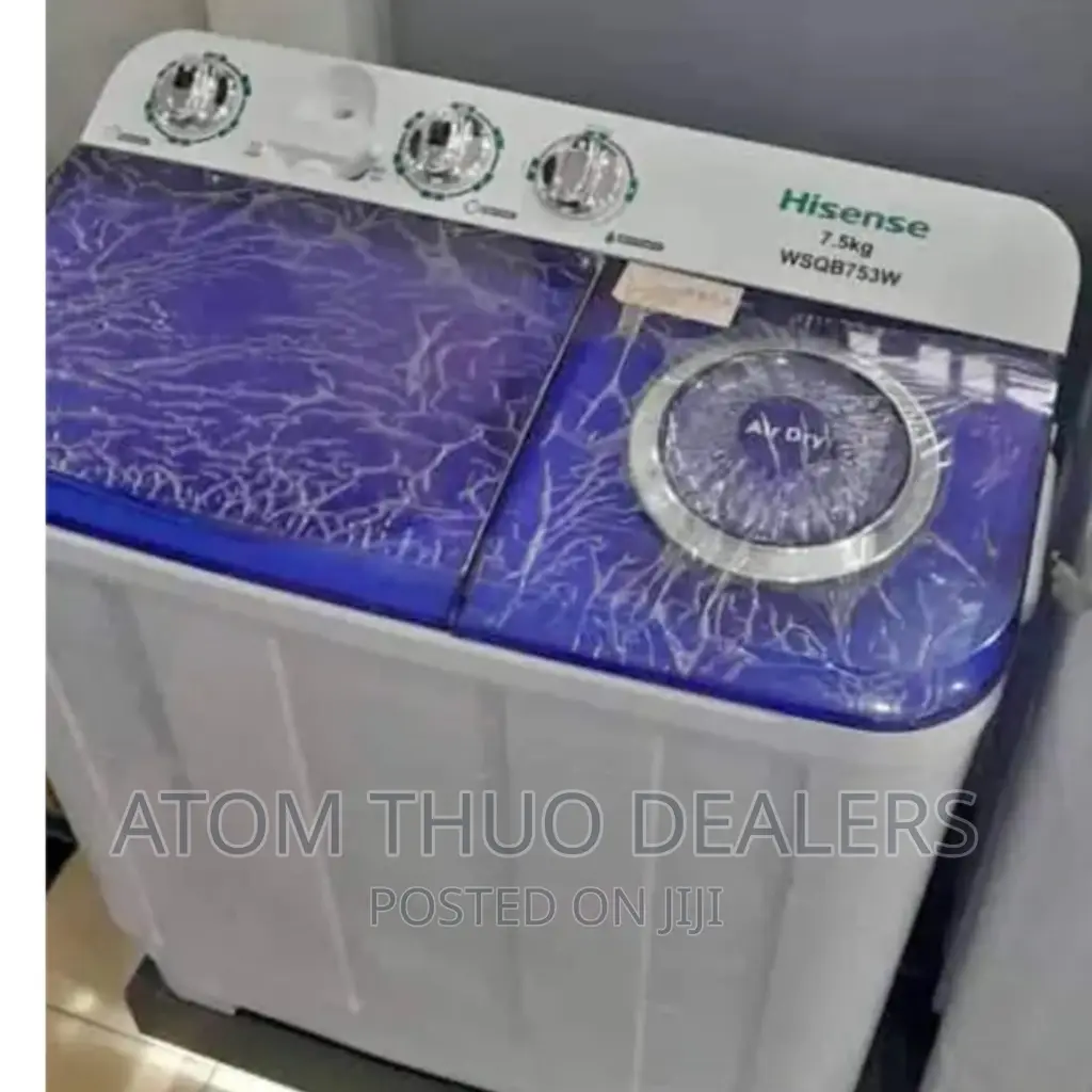 Hisense 7.5 Kg Top Load Twin Tub Washing Machine.